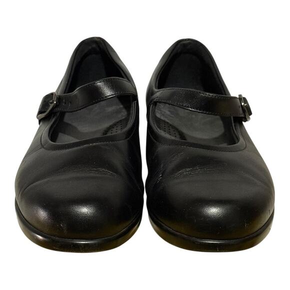 SAS Mary Jane Black Leather Comfort Walking Shoes Women’s Size 8W Wide - Picture 2 of 8